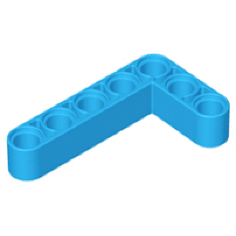 Technic, Hefbalk, Aangepast Gebogen Dik L Vorm 3x5 Dark Azure